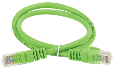 Патч-корд ITK PC02-C6UL-1M, кат.6 UTP, LSZH, 1 м, зелёный