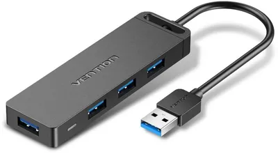 USB-хаб Vention CHLBF, OTG USB 3.0, 4 порта, 1м
