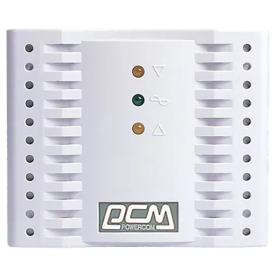 Стабилизаторы напряжения электрического тока Powercom Voltage Regulator, 3000VA, White, Schuko (304923)