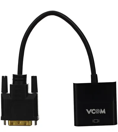 Кабель-переходник VCOM CG491, DVI-D 25M — VGA 15F, 0.2 м