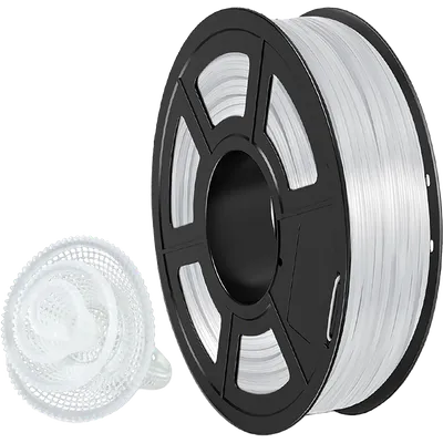 Филамент NV Print NV-3D-TPU-TRANS-WHITE, TPU, 1.75 мм, 0.5 кг, белый