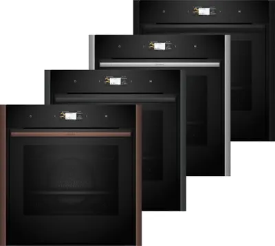 Духовой шкаф NEFF B69CS7MY0, электрический, 71л, пиролиз, сенсорный, черный