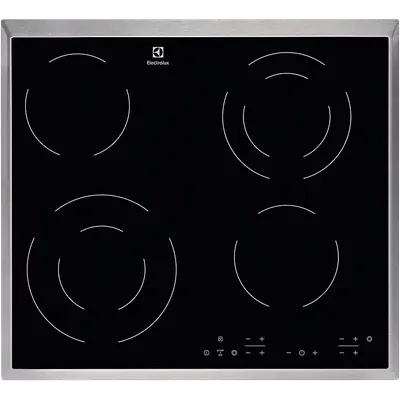 Варочная поверхность Electrolux EHF6342XOK, электрическая, стеклокерамика, 4 конфорки, 6300Вт