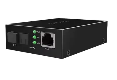 Медиаконвертер Tenda TFC100B, 100 Мбит/с, 1× RJ-45 — 1× SC, до 20 км
