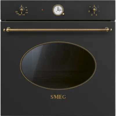 Духовой шкаф SMEG Coloniale SF68C1AO, 70 л, 60 см, антрацит, класс А