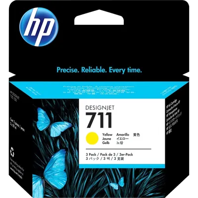 Картридж HP CZ136A, 711 Yellow, 29 мл, 3 шт