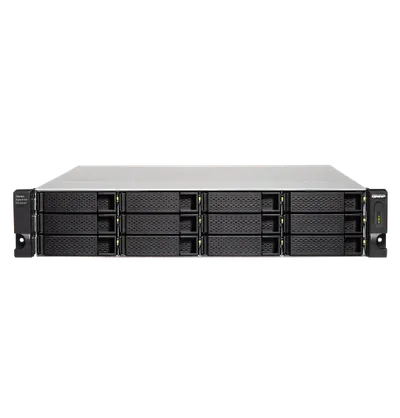 Полка расширения QNAP TL-R1200C-RP, JBOD, 12 отсеков, 2×PSU, Rackmount