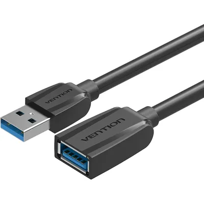 Кабель USB Vention VAS-A45-B150, USB 3.0 A–A, удлинительный, 1.5 м