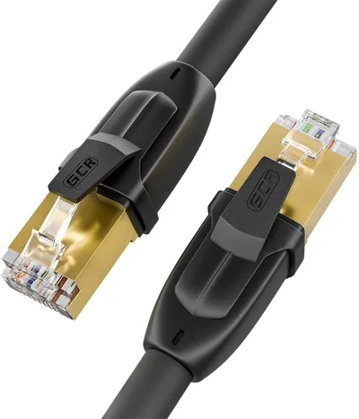 Патч-корд GCR GCR-52560 PRO кат.7 F/FTP, RJ45, 2,0 м, LSZH, 28 AWG, черный