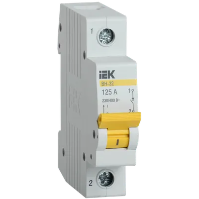 Выключатель нагрузки IEK KARAT ВН-32 MNV10-1-125, 1P, 125 А, IP20