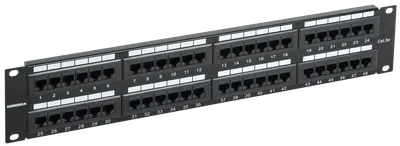 Патч-панель ITK PP48-2UC5EU-K05-G 2U кат. 5Е UTP 48 портов (Krone) GENERICA