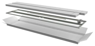 Дверь перфорированная двустворчатая ITK LINEA N LN35-47U6X-D2P, 600мм, 47U, серая