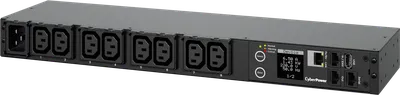 PDU CyberPower PDU41005, 16A, 8×C13, 1U, горизонтальный