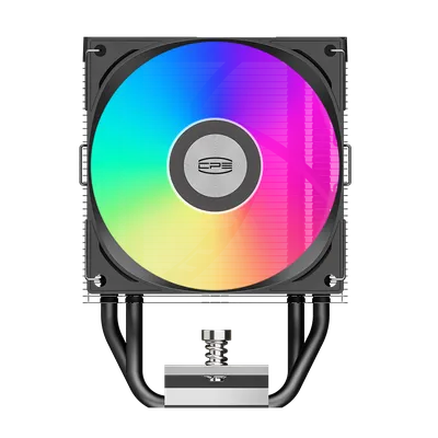 Кулер PCCooler R300 ARGB BK, 150W, PWM, ARGB, черный