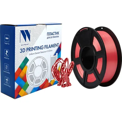 Филамент NV Print Silk PLA+ Candy dandy, 1.75 мм, 1 кг, розовый
