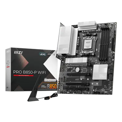 Материнская плата MSI PRO B850-P WIFI, AM5, AMD B850, 4×DDR5, 3×M.2, ATX