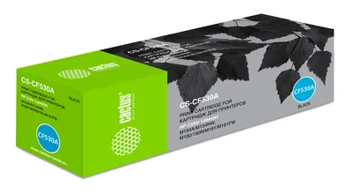 Картридж Cactus CS-CF530A, черный, 1100 страниц, для HP LJ M180n/M181fw