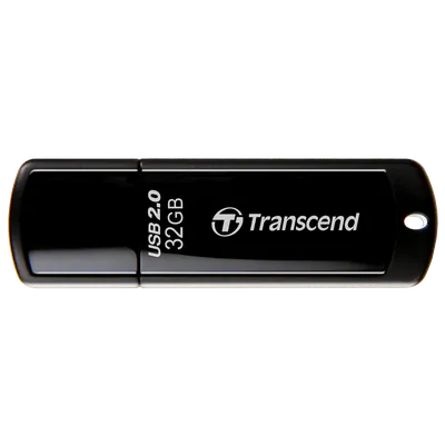 Флешка Transcend TS32GJF350, 32ГБ, USB 2.0, черный