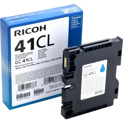 Картридж Ricoh 405766, GC 41CL Cyan, 0.6K