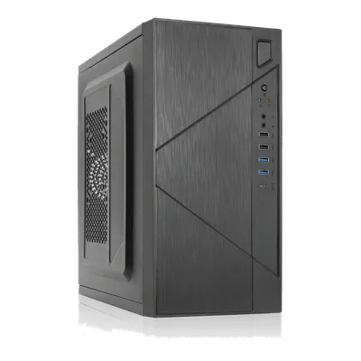 Корпус Foxline FZ-059-SX450R-U32C Forza, mATX, чёрный, с БП 450 Вт, USB 3.0 и Type-C
