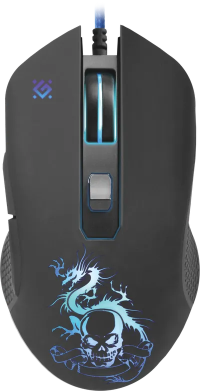 Мышь Defender 52090, проводная, игровая, USB, 6 кнопок
