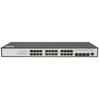 Коммутатор SNR SNR-S2985G-24T-POE-E, L2, 24×1GbE PoE, 4×SFP, PoE-бюджет 370 Вт
