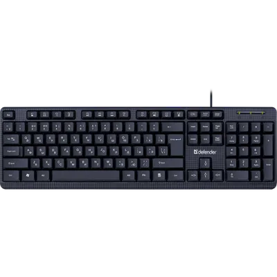 Клавиатура Defender 45162, проводная, мембранная, USB