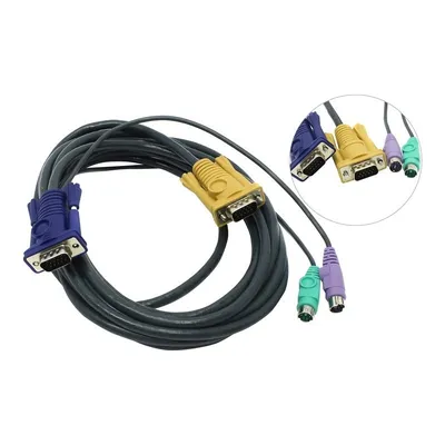 Кабель D-Link DKVM-IPCB, VGA+PS/2, 1.8м, для KVM