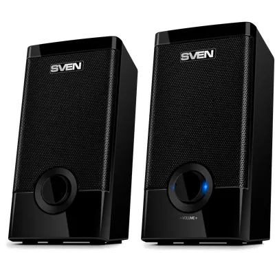 Колонки Sven SV-015176, 2.0, 2×2.5Вт, USB, чёрный