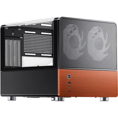 Корпус JONSBO V12 black, Mini-Tower, mATX/mITX, 2×120 мм, USB-A 3.0 + USB-C