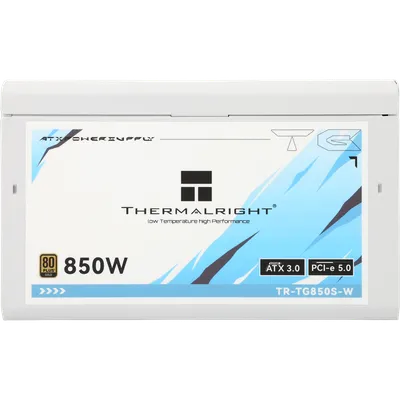 Блок питания Thermalright TR-TG850S-W, 850W, 80+ Gold, ATX 3.0, белый
