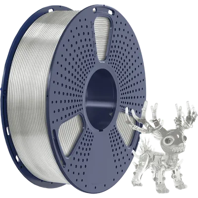 Филамент NV Print PLA+ NV-3D-PLA-P-TRANSP-WHITE, 1.75 мм, 1 кг, прозрачный белый