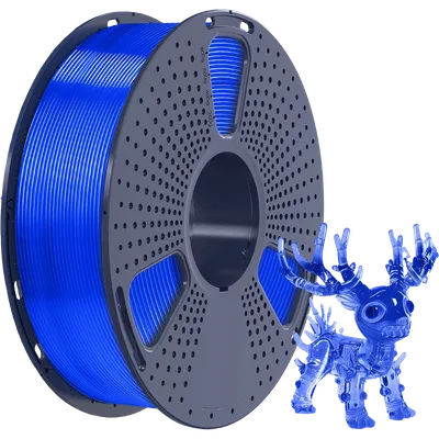 Филамент NV Print NV-3D-PLA-P-TRANSP-BLUE, PLA+, 1.75мм, 1кг