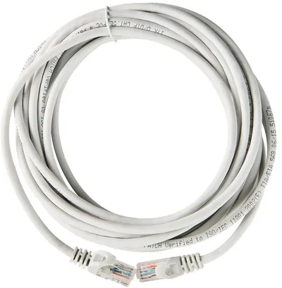Патч-корд ITK PC01-C5EU-10M, cat.5e UTP, 10м, серый