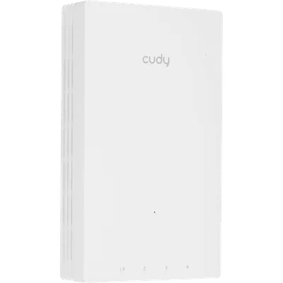 Точка доступа CUDY AP1300 Wall, AC1200, 2,4/5 ГГц, 5×1 Гбит/с, PoE