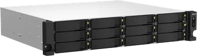 NAS QNAP TS-1264U-RP-8G, 12 отсеков, 2U, 2x2.5GbE, 8GB