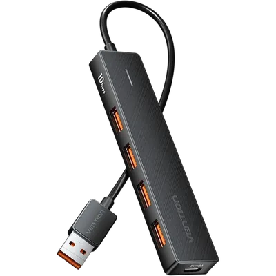 USB-хаб Vention CHOBB, USB 3.2 Gen 2, 4 порта, Type-C