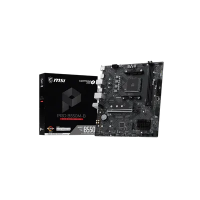 Материнская плата MSI PRO B550M-B, AM4, B550, 2xDDR4, mATX