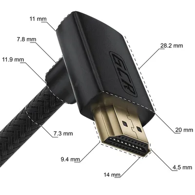 Кабель GCR GCR-53275, HDMI 2.0, 2.0м, 4K60Hz, 18Гбит/с, нейлон