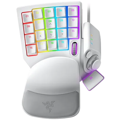 Кейпад Razer RZ07-03110200-R3M1, Tartarus Pro, аналоговый оптический, белый