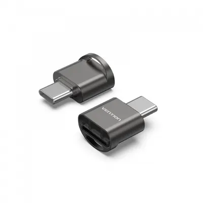 Кард-ридер Vention CLMH0, OTG USB 2.0, MicroSD, USB Type-C