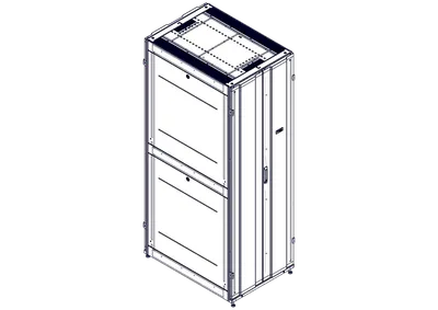Шкаф монтажный Systeme Electric UR3157, 48U, 750/1070, черный
