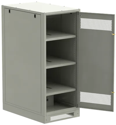 Шкаф LINEA B (пустой) 1450х600х950мм металлическая дверь серый