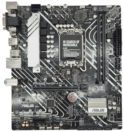 Материнская плата ASUS PRIME H610M-A R2.0, LGA 1700, H610, 2×DDR5, mATX