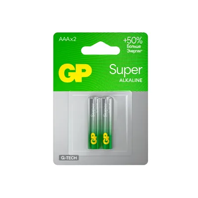 Батарейка GP 1221, AAA, алкалиновая, 1.5 В