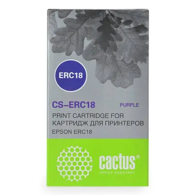 Картридж матричный Cactus CS-ERC18, фиолетовый, 12.7мм, 12м
