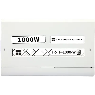 Блок питания Thermalright TR-TP 1000-W, 1000W, 80+ Platinum, ATX 3.0, Full modular, белый