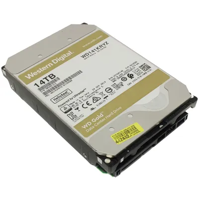 Жесткий диск WD Gold WD141KRYZ, 14 ТБ, SATA III, 7200 об/мин, 3.5"