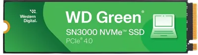 SSD WD Green SN3000 WDS100T4G0E, 1 ТБ, M.2 PCIe 4.0, QLC