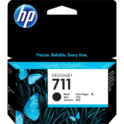 Картридж HP 711 CZ129A, чёрный, 38 мл, пигментные чернила